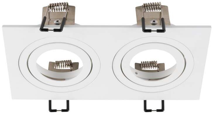 SLV NEW TRIA® 155, Deckeneinbauring, L: 17 B: 9 H: 4cm, zweiflammig, IP 20, weiß