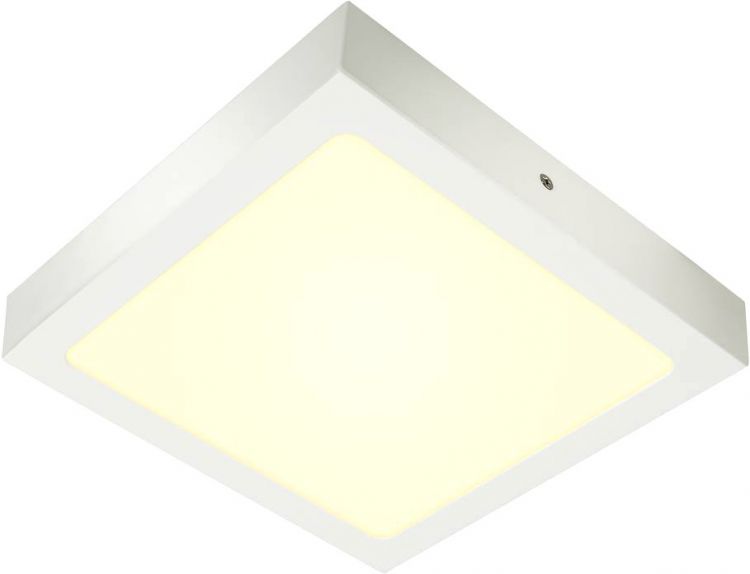 SLV SENSER 24, Indoor LED Deckenaufbauleuchte eckig weiß 3000K