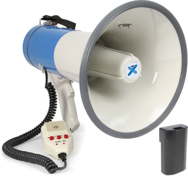 Vonyx MEG065 Megaphon 65W USB SD Akku Aufnahme Sirene Mikrofon -B-Stock-