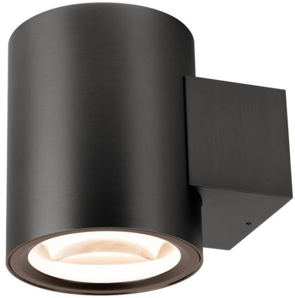 SLV OCULUS, Wandaufbauleuchte, rund, 2000-3000K, 15W, Dim-to-Warm, PHASE, 100°, dunkel bronze