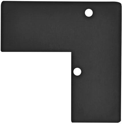 ISOLED Endkappe EC93 Aluminium schwarz RAL 9005 für Profil HIDE ANGLE inkl. Schrauben