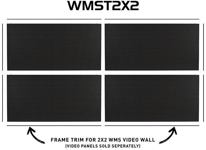 ADJ WMST2X2 Rahmenverkleidungssatz für 2x2 Videowand