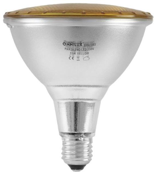 OMNILUX PAR-38 230V SMD 15W E-27 LED gelb