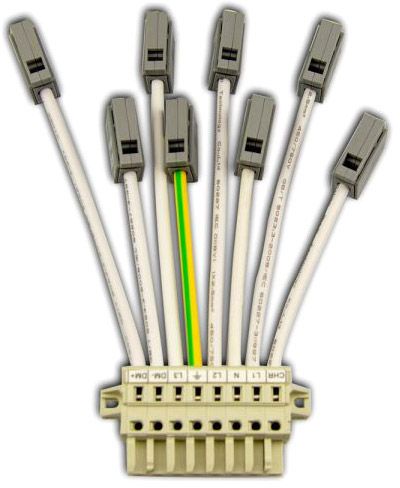 ISOLED FastFix LED Linearsystem Einspeiseadapter 8-polig, 15A