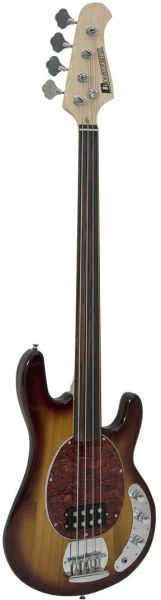 DIMAVERY MM-501 E-Bass, fretless, tobacco