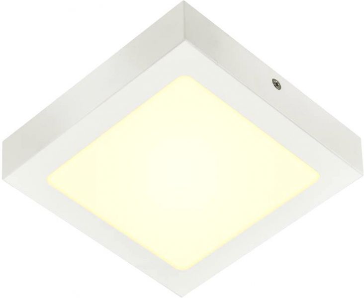 SLV SENSER 18, Indoor LED Deckenaufbauleuchte eckig weiß 3000K