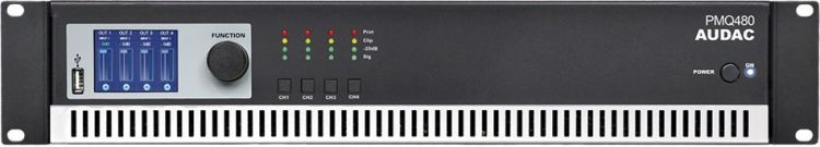 Audac PMQ 480 WaveDynamics Quad-Channel 100V Verstärker 4 x 480 W