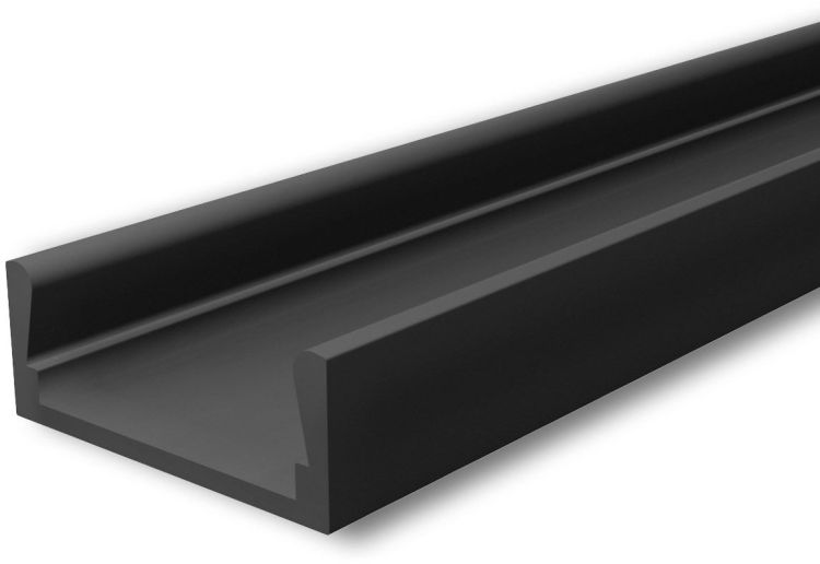 ISOLED LED Montageprofil MINI-AB V2, schwarz RAL9005 L: 200cm