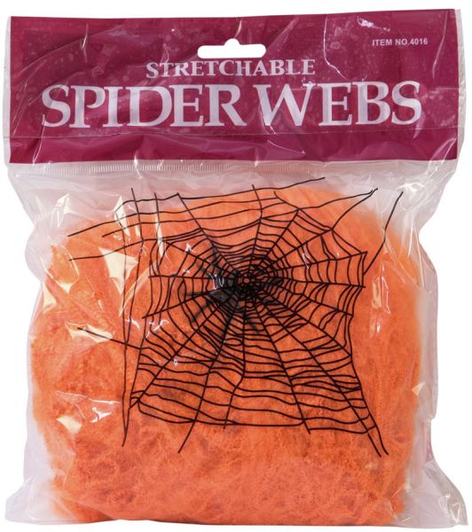 EUROPALMS Halloween Spinnennetz orange 50g UV-aktiv