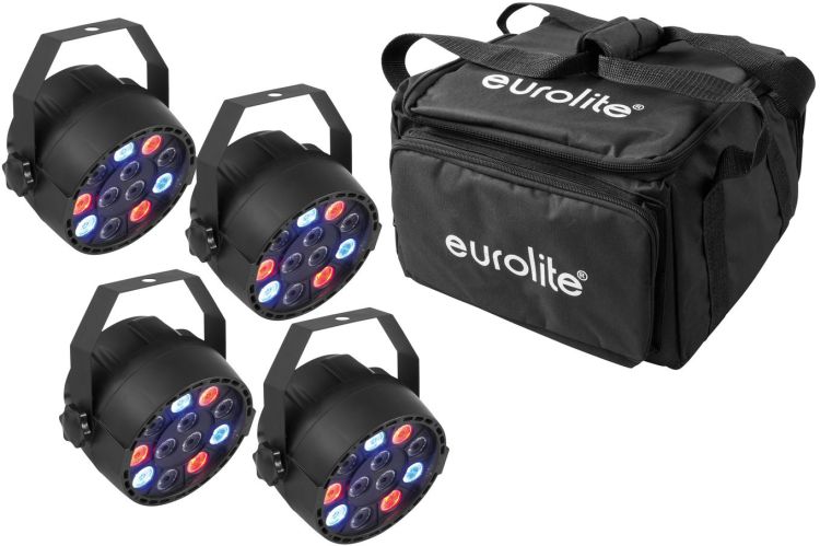 EUROLITE Set 4x LED PARty Spot + Soft-Bag