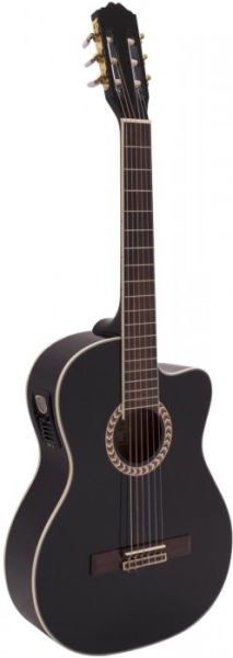 DIMAVERY CN-600E Klassikgitarre, schwarz -B-Stock-