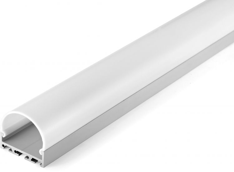 Artecta Profile Pro-Line 34 LED Aluminium Profil mit runder PC Abdeckung