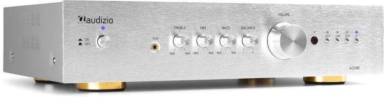 Audizio AD200A 2-Kanal-HiFi-Verstärker Alu