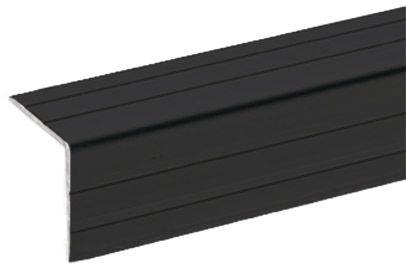 Adam Hall Hardware 6109 BLK - Aluwinkel Kantenschutz 22 x 22mm, schwarz eloxiert