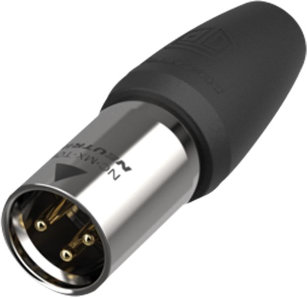 Neutrik XLR 3P Connector male TOP Goldkontakte - Edelstahlgehäuse