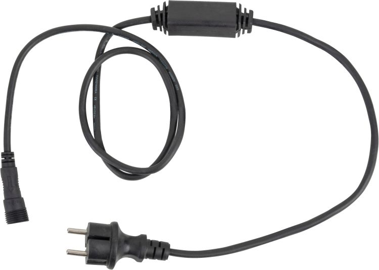 Showtec Power Cable for LED String / Icicle Schwarz - Schuko-Stecker