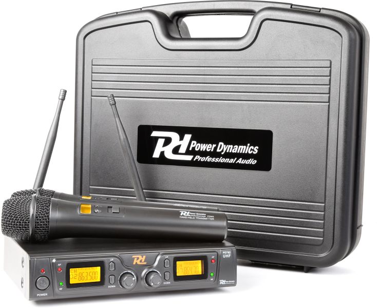 Power Dynamics PD782 2x 8-Kanal UHF Drahtlos-Mikrofonsystem mit Mikrofonen -B-Stock-