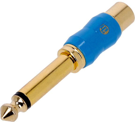 Adam Hall Connectors 4 STAR A RF2 JM2 G BLU LINE - BLU Line Adapter RCA Female x Klinke TS