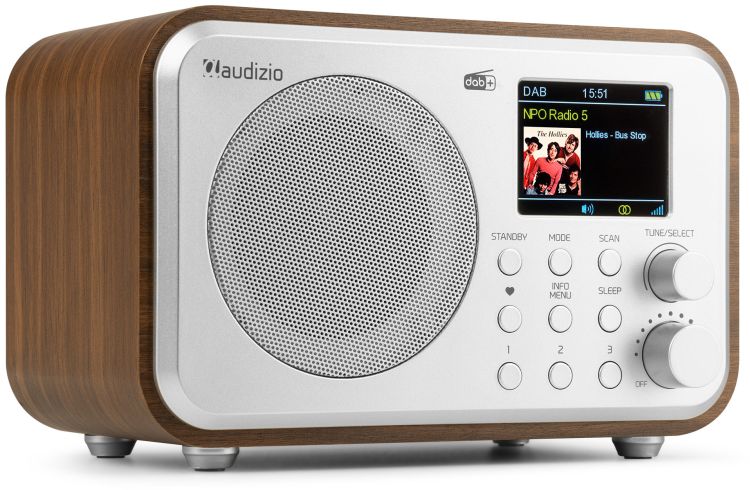 Audizio Milan DAB+ Radio mit Batterie Silber