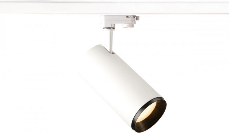 SLV NUMINOS, spot pour rail 3 allumages, intérieur, 36°, blanc/noir, LED, 28W, 2700K, variable