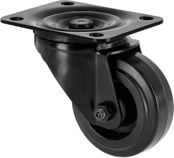 Adam Hall Hardware 372081 BLK - Lenkrolle 80 mm, schwarz