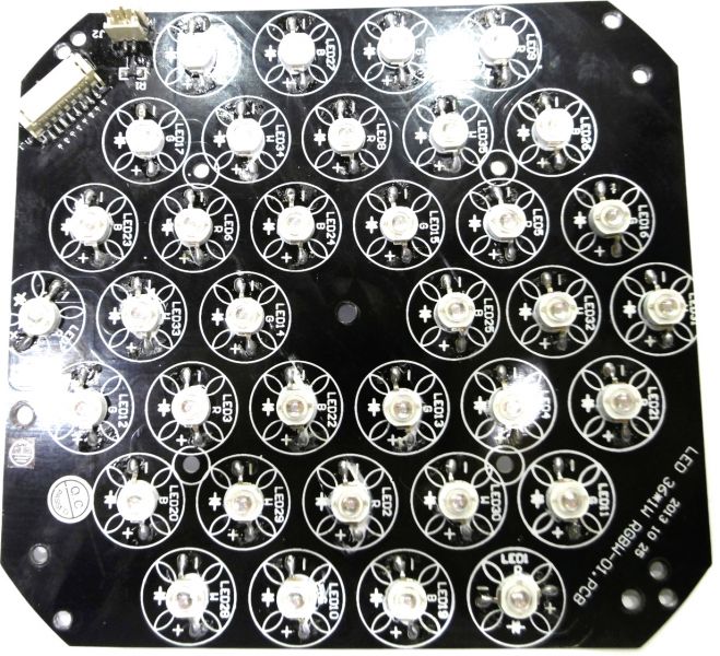 Ersatzteil Platine (LED) LED SLS-360 UV 36x1W Floor (LED 36x1W RGBW-01.PCB)