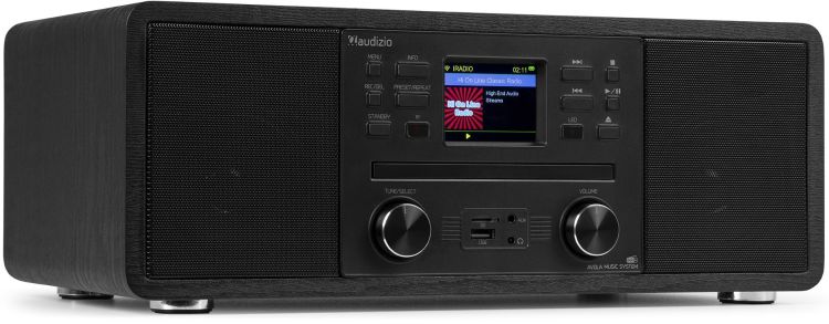 Audizio Avola Digitales Musiksystem CD/BT/DAB+/Internet Schwarz