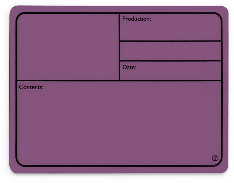 Adam Hall Hardware 88001 M PURPLE - Beschriftungsschild Kunststoff, magnetisch 177 x127 mm, lila