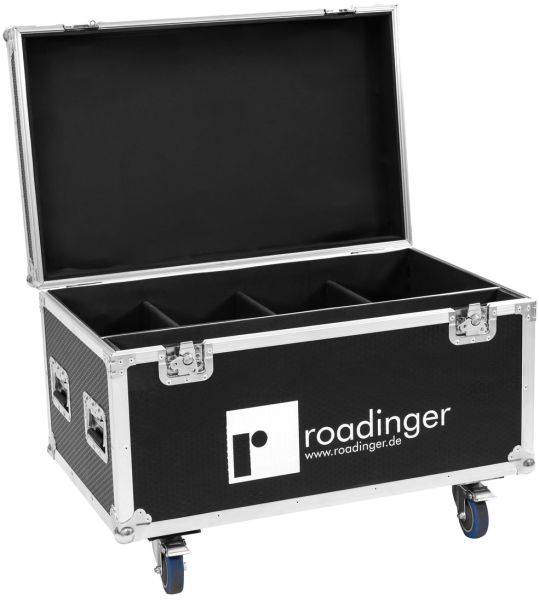 ROADINGER Flightcase 4x LED IP Atmo Blinder 9