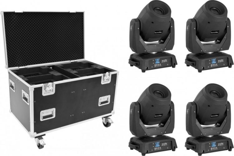 EUROLITE Set 4x LED TMH-X12 + EU Case