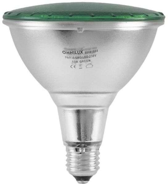 OMNILUX PAR-38 230V SMD 15W E-27 LED grün