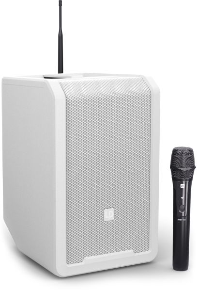 LD Systems ANNY® 8 HHD B6 W - Tragbarer Bluetooth® PA-Lautsprecher mit Akku, Mixer und 1x