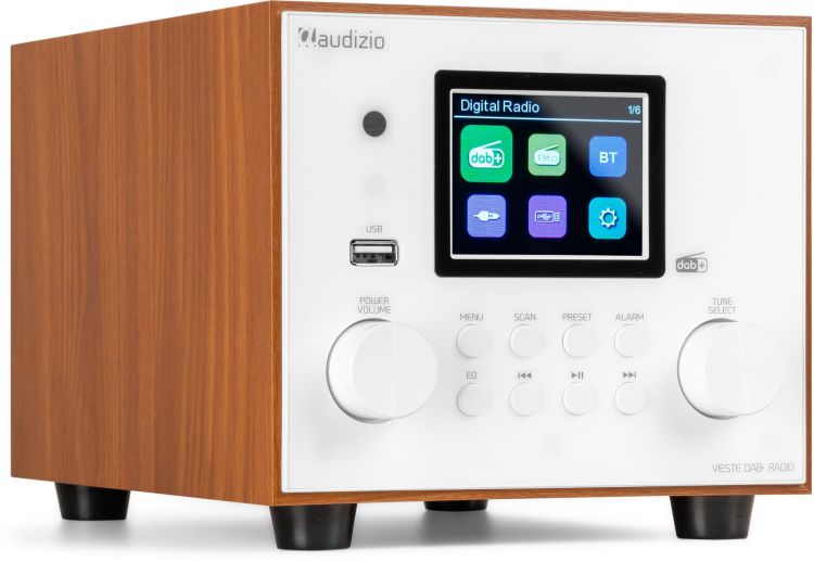 Audizio Vieste DAB+ Radio mit Subwoofer Weiß