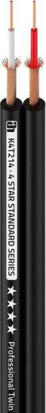 Adam Hall Cables 4 STAR T 214 - Twin Mikrofonkabel 0,14 mm² AWG26 | Standard Series