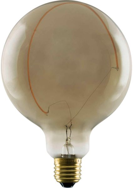 SLV LED Illusion Globe 125 Crescent slanting, LED-Leuchtmittel, smokey, E27, PHASE, 6W, 1900K