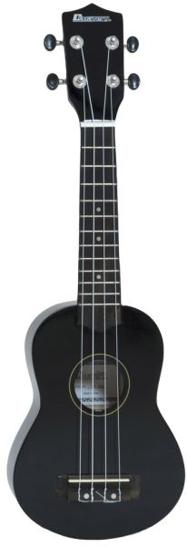 DIMAVERY UK-200 Ukulele, Sopran, schwarz