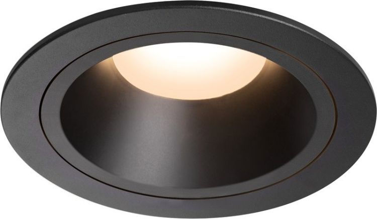 SLV NUMINOS® DL L, Indoor LED Deckeneinbauleuchte schwarz/schwarz 3000K 55°