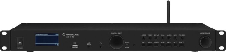 MONACOR WAP-204RS Internetradio, FM-RDS- und DAB+-Tuner, MP3-Spieler, Bluetooth