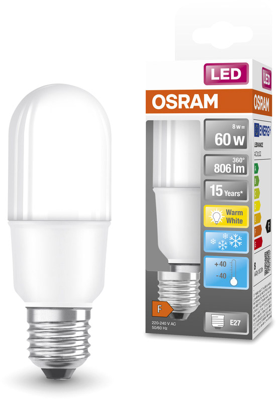 Osram Ampoule LED forme de barre Stick E27 Blanc chaud 60 W 806 lm