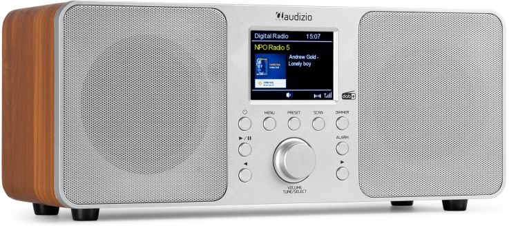 Audizio Genua DAB+ Stereo Radio Silber