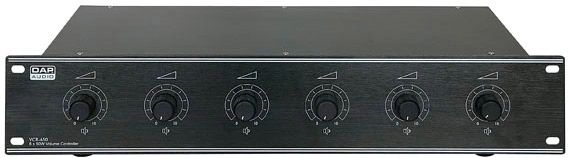 DAP-Audio VCR-650 6 x 50W Rackmount 100V Volume controller