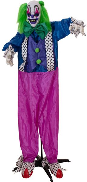 EUROPALMS Halloween Figur Clown Charly, animiert, 164cm