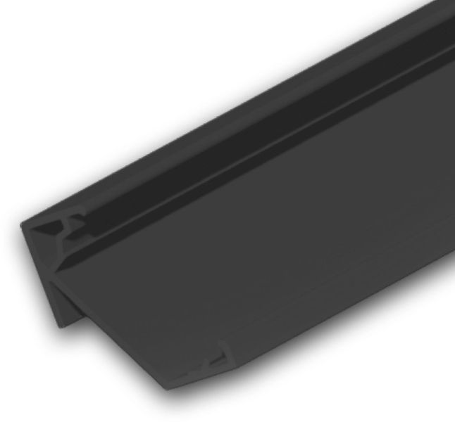 ISOLED LED Eckprofil CORNER18 Aluminium schwarz RAL9005, 200cm