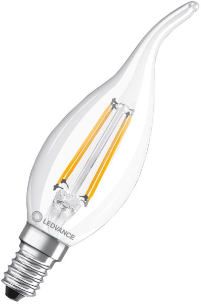 LEDVANCE LED CLASSIC BA P 4W 827 Klar E14