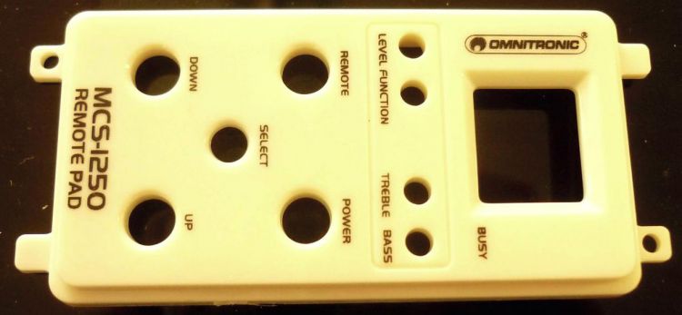 Front beige MCS-1250 Remote Pad