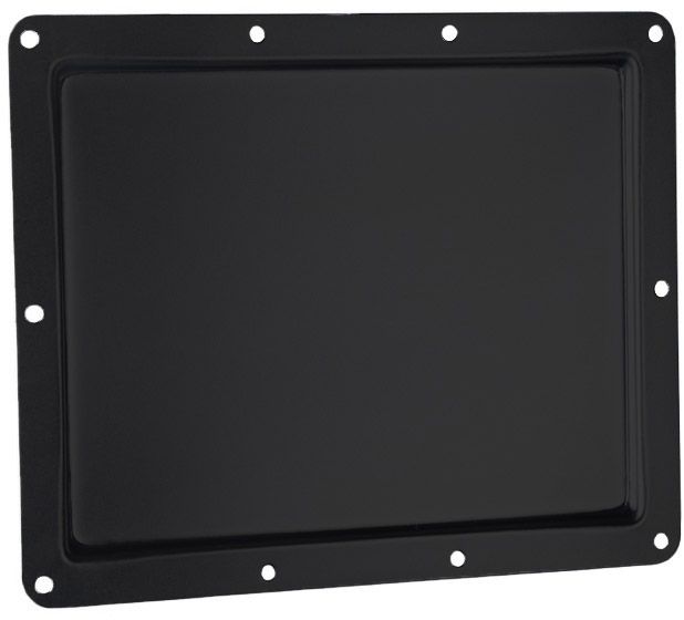 Adam Hall Hardware 88001 D BLK - Einbauschale für Beschriftungsschild 88001, schwarz