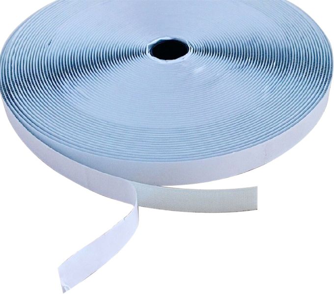 Showgear Hook and Loop Tape - Hook Side Grau - 20 mm x 25 m - selbstklebend