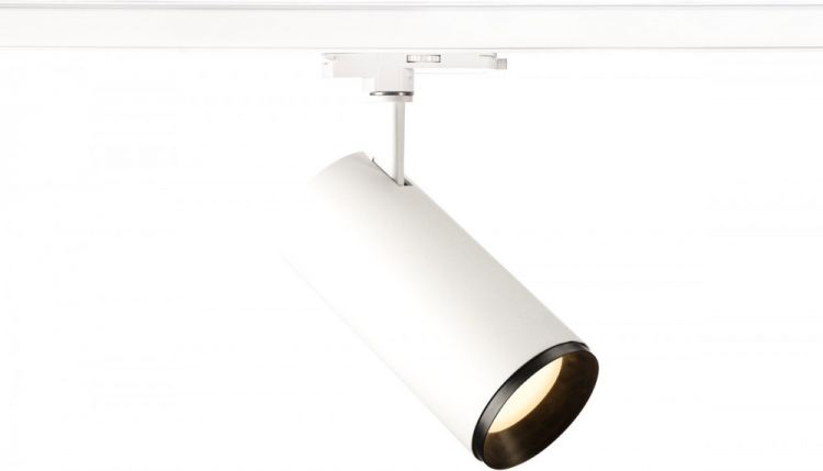 SLV NUMINOS, spot pour rail 3 allumages, intérieur, 60°, blanc/noir, LED, 28W, 3000K, variable