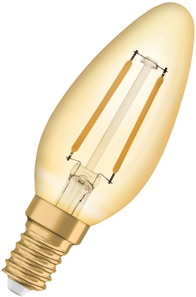 OSRAM Vintage 1906® LED CLASSIC B 2,5W 824 Gold E14