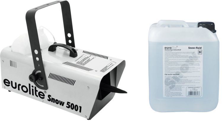 EUROLITE Set Snow 5001 Schneemaschine + Schneefluid 5l